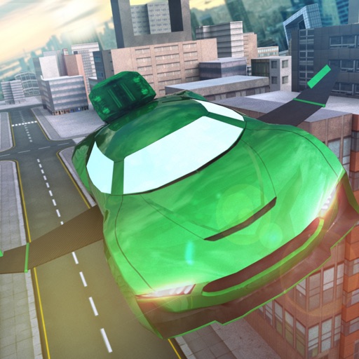 Free Sports Flying Car Simulation iOS App