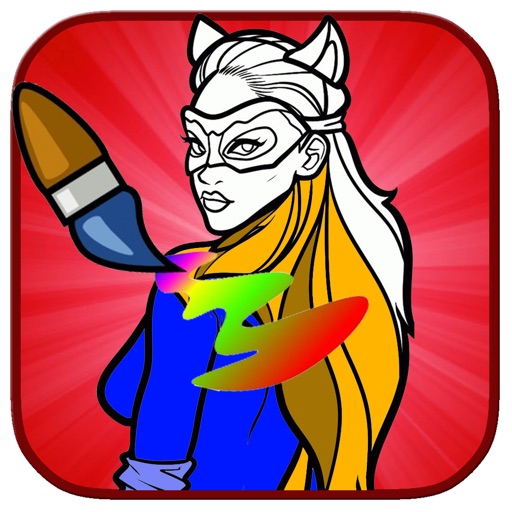 Kids Amazing Power Girl Coloring Book Game Edition iOS App