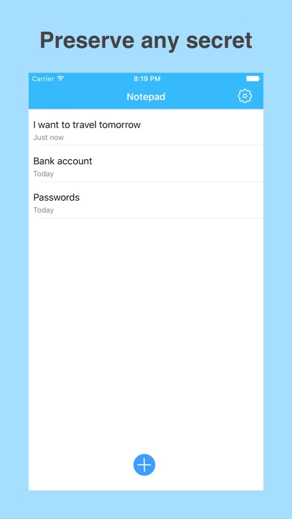 Private and Security Notepad