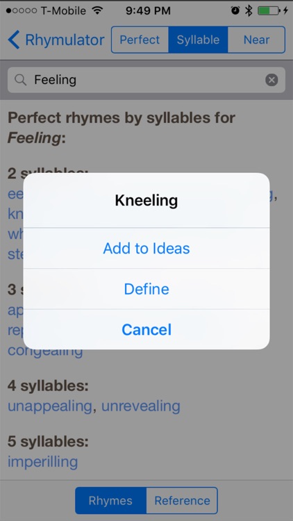 Rhymulator: Rhymes for Songwriters, Rappers, Poets screenshot-3