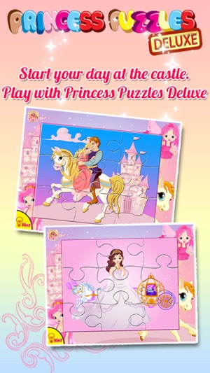 Princess Puzzles Deluxe: Fairy Tale Games for Kids(圖1)-速報App