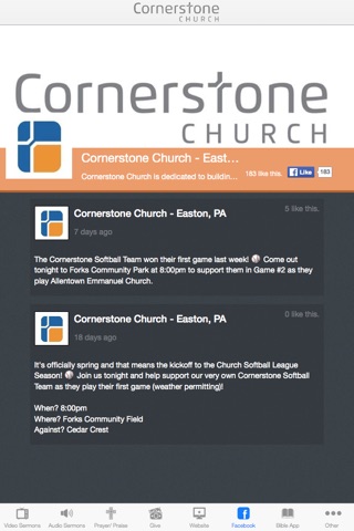 Cornerstone Church - PA screenshot 3