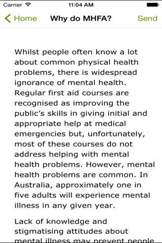 Mental Health First Aid (MHFA) screenshot 4