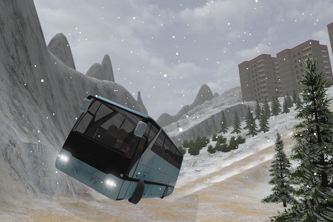 Скриншот из Offroad Snow Bus Driver 2017: Tourist Bus Driving