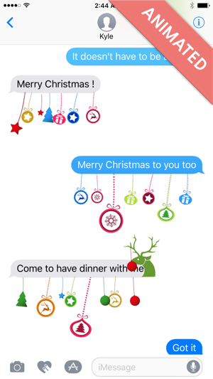 Xmas Deco:Animated Christmas Stickers fo