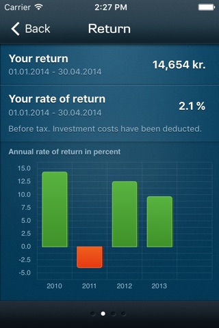 Mobilpension screenshot 3