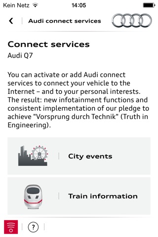 myAudi mobile screenshot 2