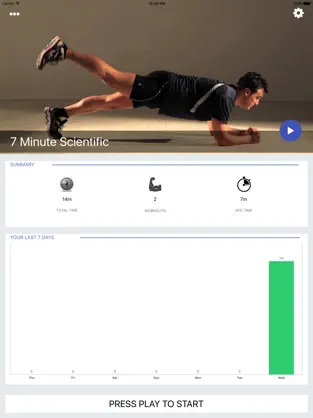 Captura 1 7 Minute SCIENTIFIC Workout Challenge Free iphone