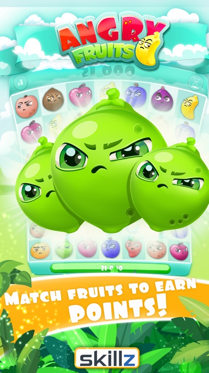 Angry Fruits 1 VS 1 Puzzle : Real Money Gaming screenshot-4