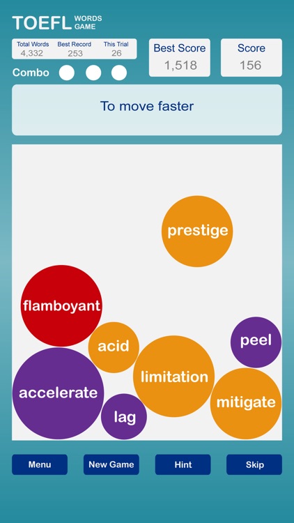 TOEFL Words Game