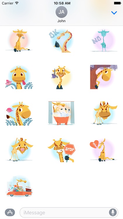 Giraffe Sticker screenshot-3