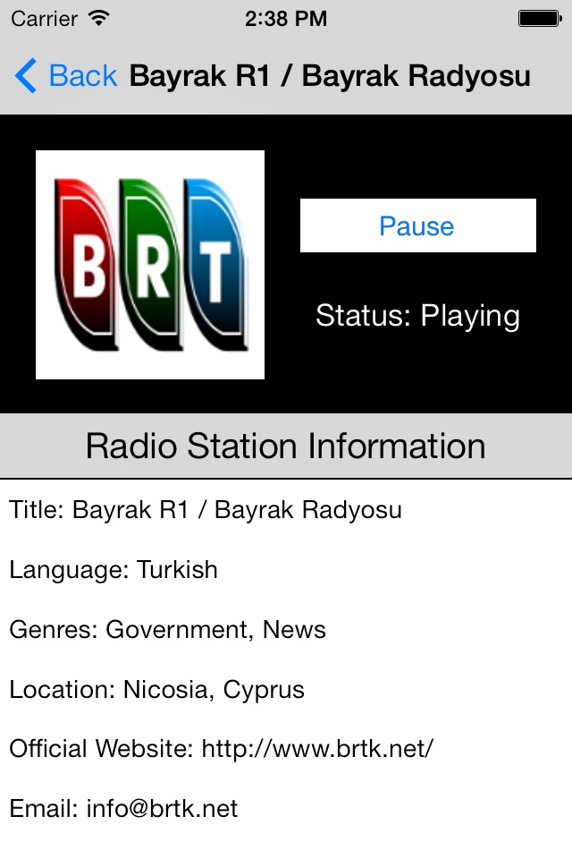 Cyprus Radio Live (Kıbrıs Radyo / Κύπρος ραδιόφωνο screenshot 4