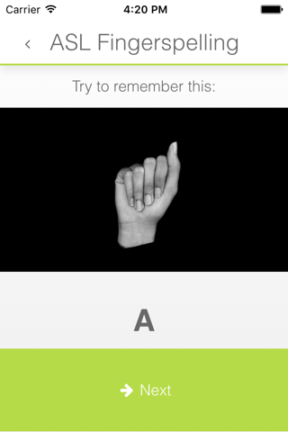 ASL Fingerspelling by MemoryGap screenshot 2