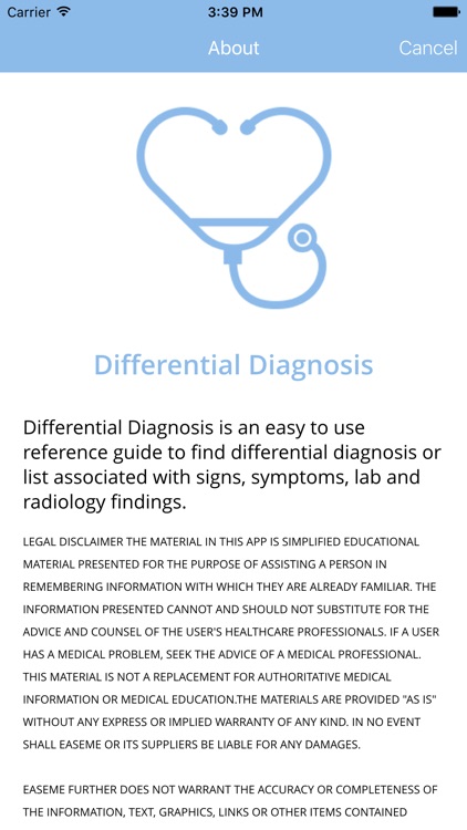 Differential Diagnosis by Ease Me
