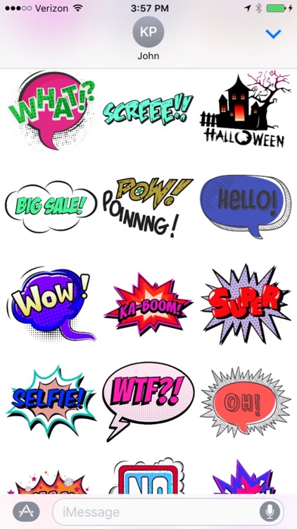 Comic Stickers for iMessages