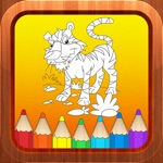 Tiger Panther Cartoon Toddlers Kids Coloring Books