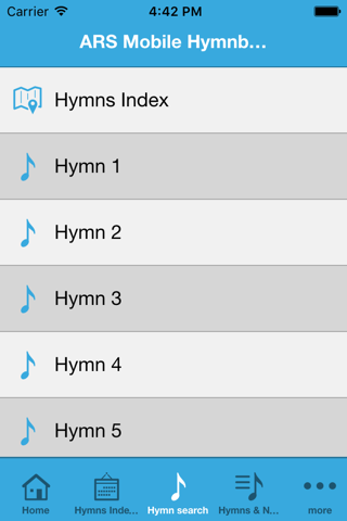 New ARS Hymnbook screenshot 3