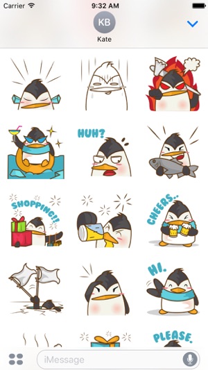 Lulu, the funny penguin for iMessage Sticker(圖3)-速報App