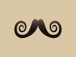 Moustache Photobomb Stickers for November