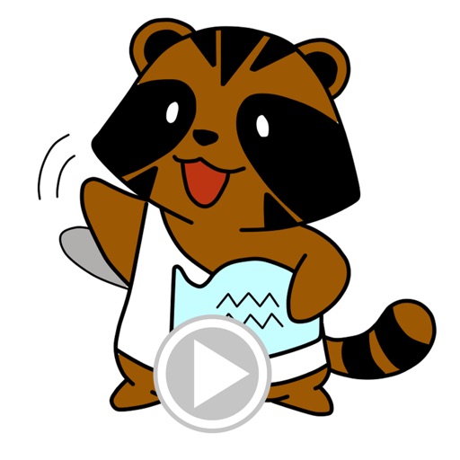 Raccoon Zodiac Animated icon