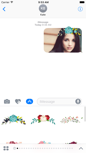 Selfie Flower Crown Stickers(圖3)-速報App