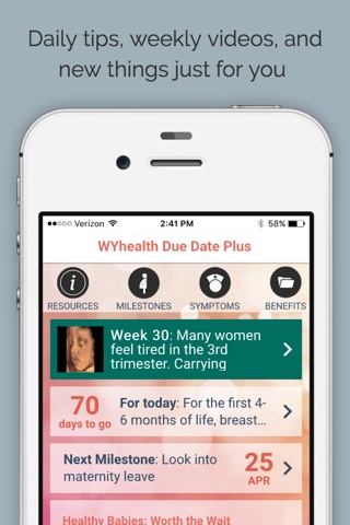 WYhealth Due Date Plus: Pregnancy Tracker screenshot 2