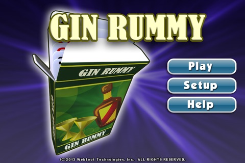 Gin Rummy by Webfoot screenshot 2