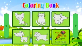 Game screenshot Mini Animals Pet Coloring book for kids apk