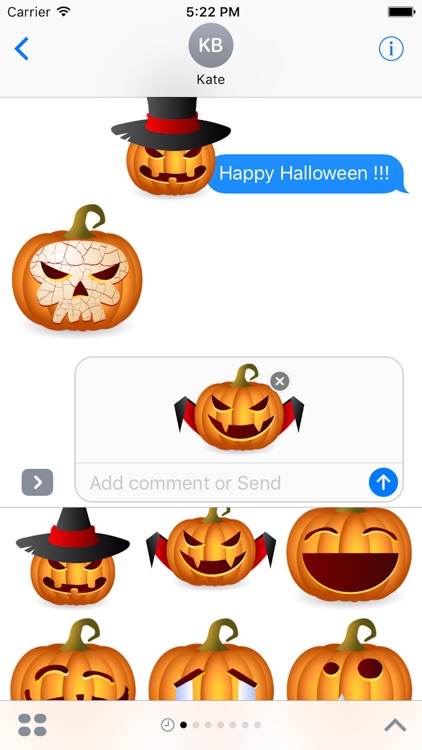 Pumpkin Halloween Sticker - Emoji screenshot-3