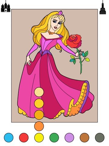 Super Simple Coloring Book: Princess - Free screenshot 2