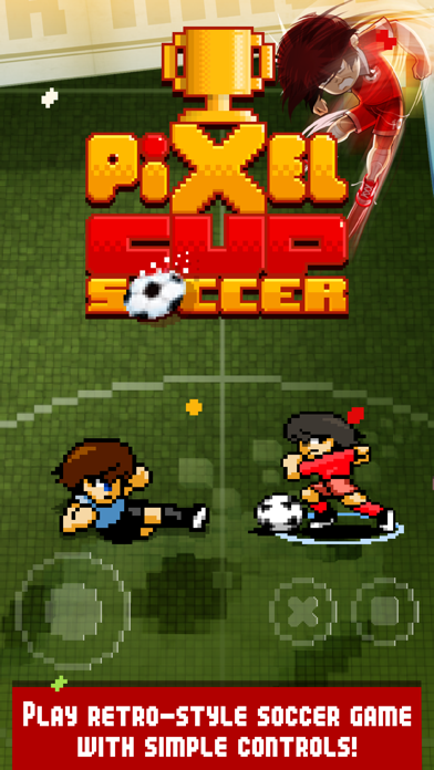 Pixel Cup Soccer FREE screenshot 1