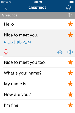 Learn Korean Phrases Pro screenshot 2