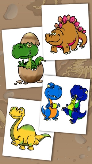 Pintar dinosaurios mágico – dibujos para