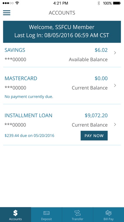 Security Service myBranch App