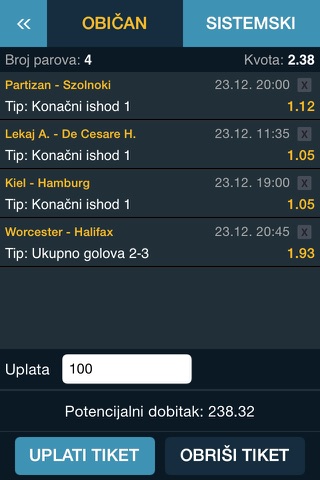 Mozzart Bet screenshot 4