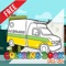 Coloring Family friendly Car Ambulance Kids Game