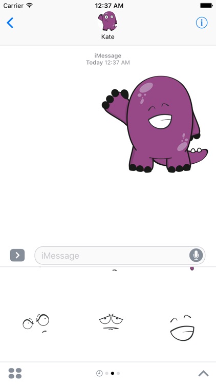 Purple Monster Sticker Pack