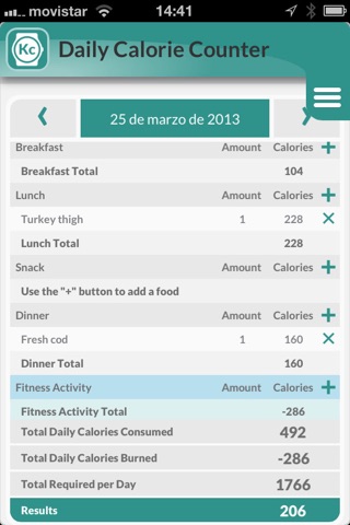 My Ideal Weight: Diet tracker and calorie counter screenshot 3