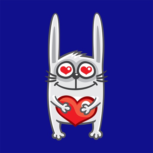 Весёлый кролик - стикеры для iMessage