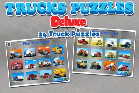 Trucks Puzzles Deluxe: Kids Trucks screenshot 3