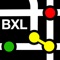 Icon Brussels Metro Map