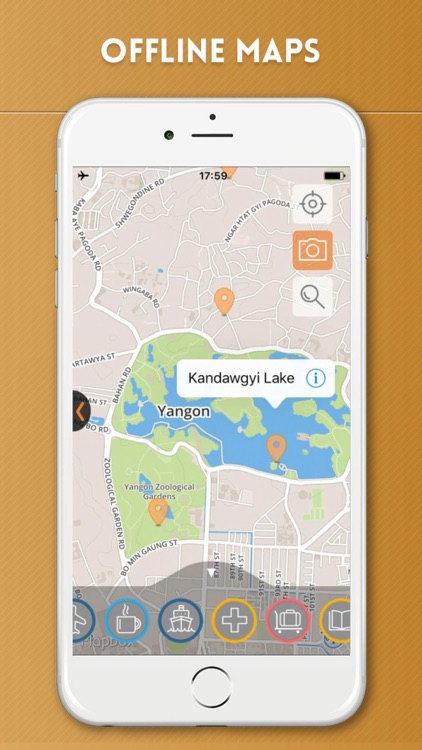 Yangon Travel Guide with Offline City Street Map screenshot-4