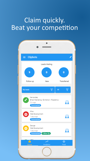 Clipbots: Lead Management App