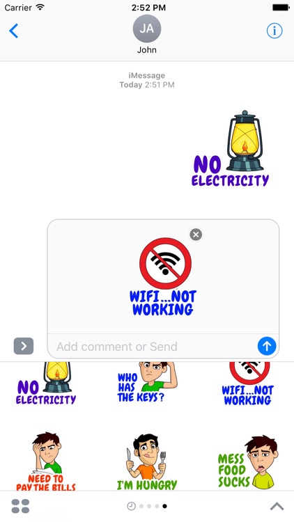 Hostel School Life Stickers for iMessage