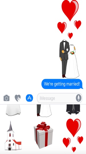 WeddingMojis - Wedding Stickers for iMessage(圖2)-速報App