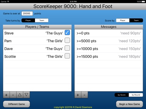 ScoreKeeper 9000 screenshot 2