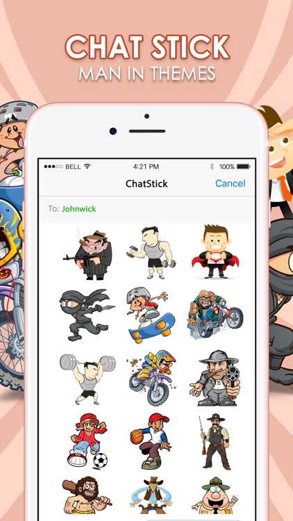 The Man Emoji Stickers Keyboard Themes ChatStick