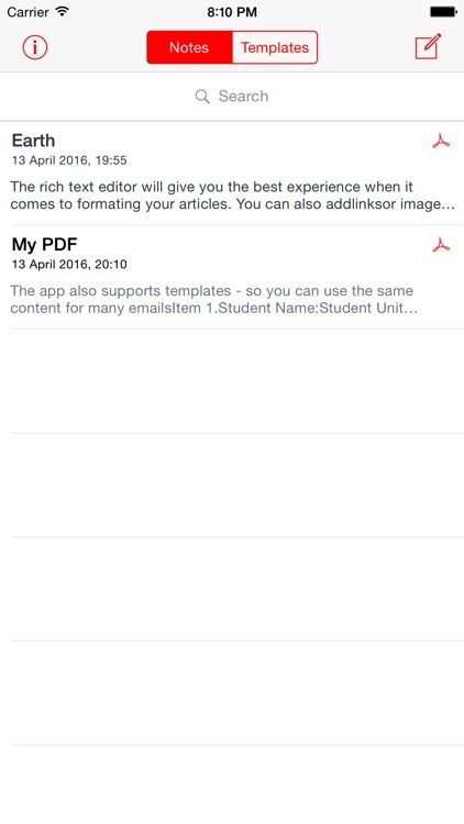 PDF Writer (PDF Rich Text Editor & Templates)