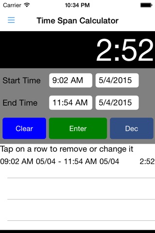 TimePlusTime screenshot 3