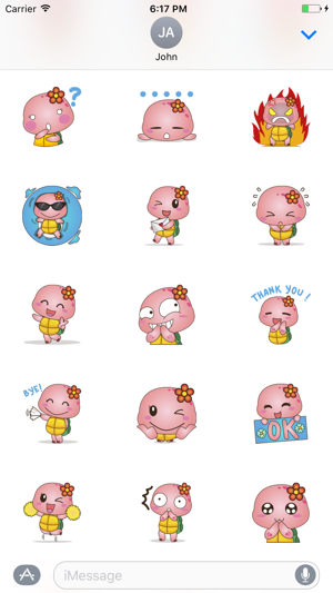 Pika Pink Turtle Sticker